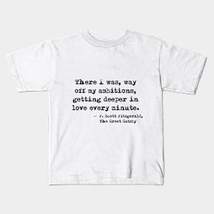 Deeper in love - F Scott Fitzgerald Kids T-Shirt